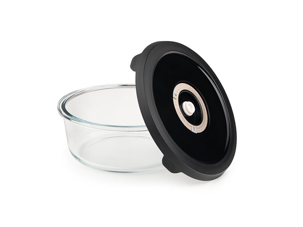 ROUND VACUUM GLASS CONTAINER – 930ML - 3