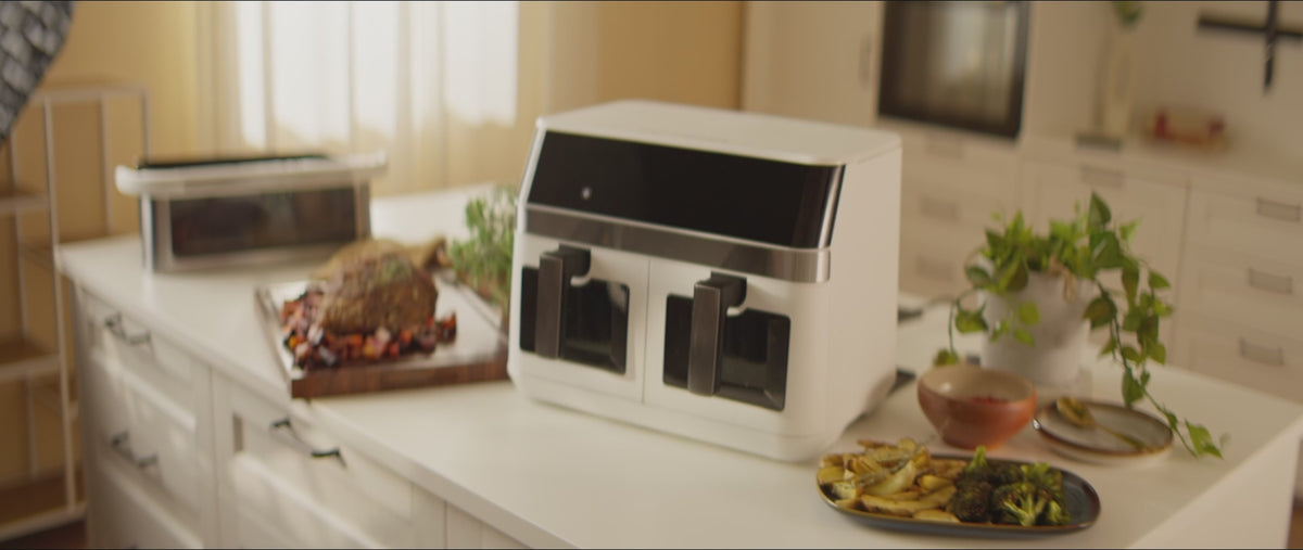 Load video: 
Air fryer - dual - complete set